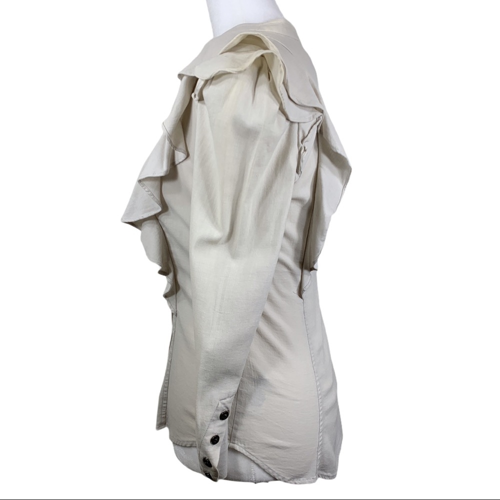 French Connection Ruffle Button Down - image 7